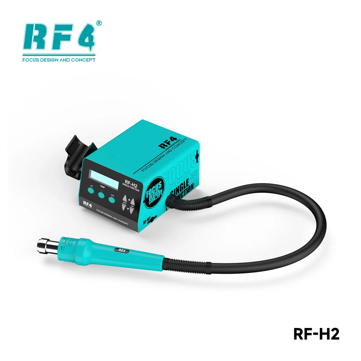 Pistolet à air chaud multifonction rapide 1000W pour désoudage, station de soudure à affichage numérique, station intelligente de rework BGA pour réparation de puces PCB RF4-H2