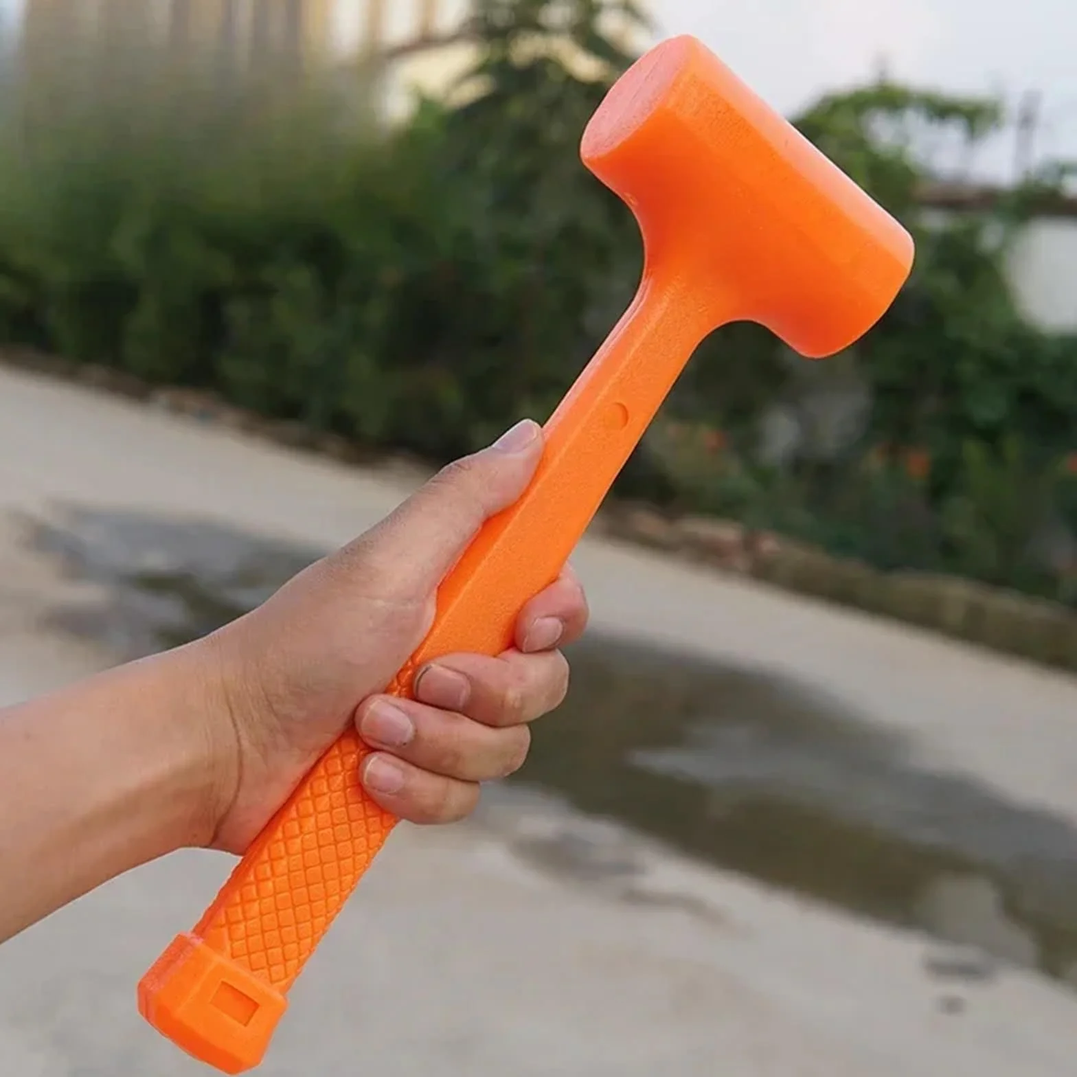 Maillet en Caoutchouc Noir, Rubber Dead Blow Mallet 0.5-4 LB(2 LB)