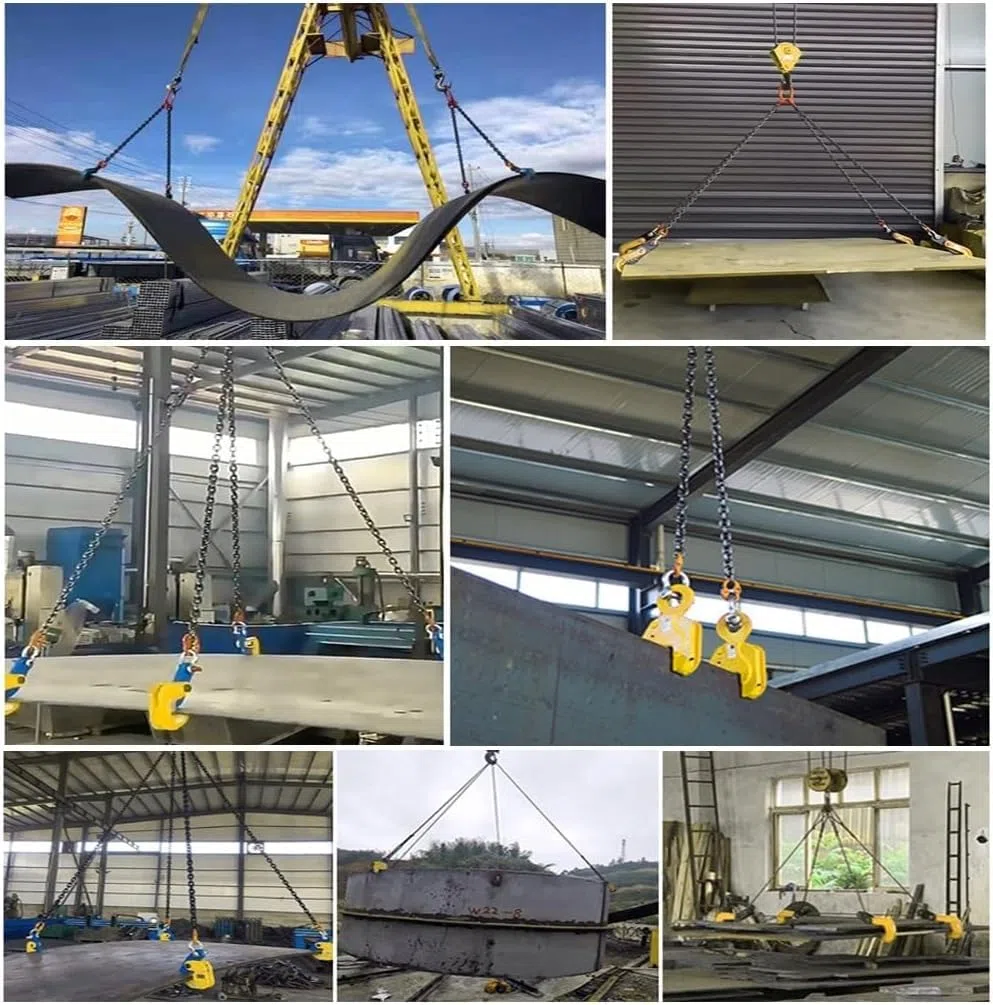 Appareils de Levage Dispositif de Serrage de Levage Industriel Horizontal for la Manipulation et Le Levage de plaques d'acier.(1T)