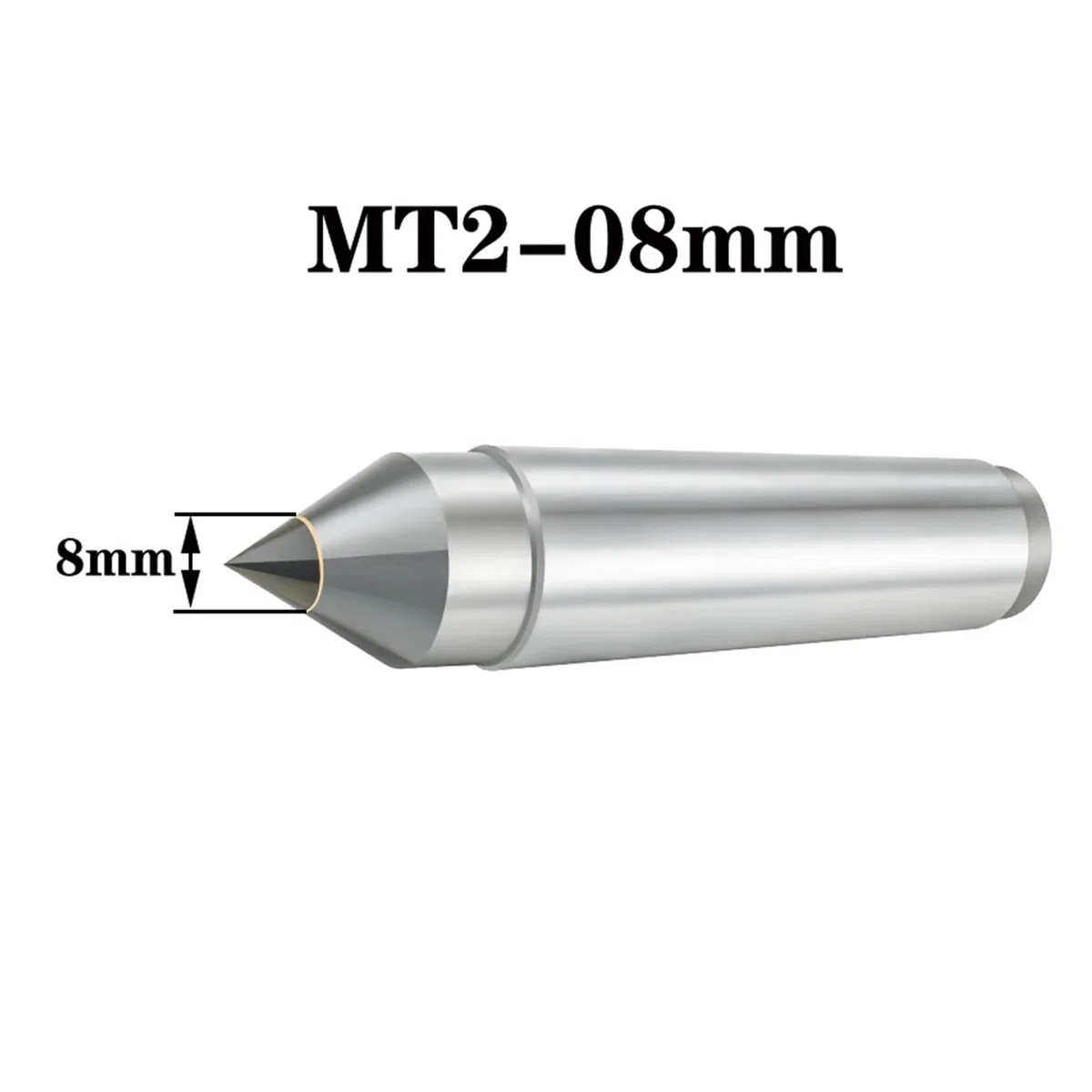 Tour en acier à outils en alliage, centre fixe 0,005 mm, 1 pièce(MT4-15mm)