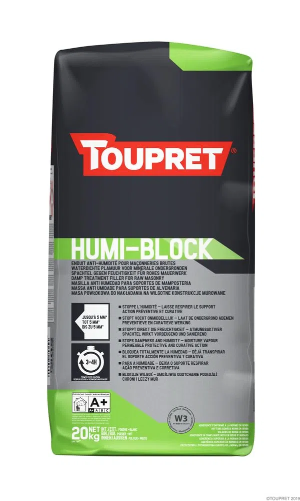 TOUPRET BATIMENT Enduit Humiblock 20kg