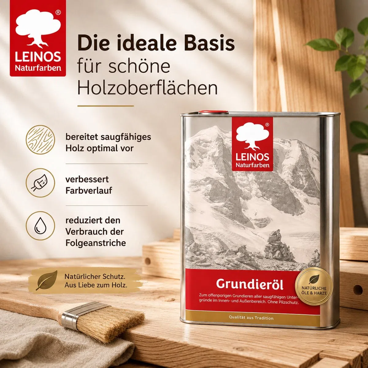 Leinos 220 Huile de fond pour intérieur 10 l